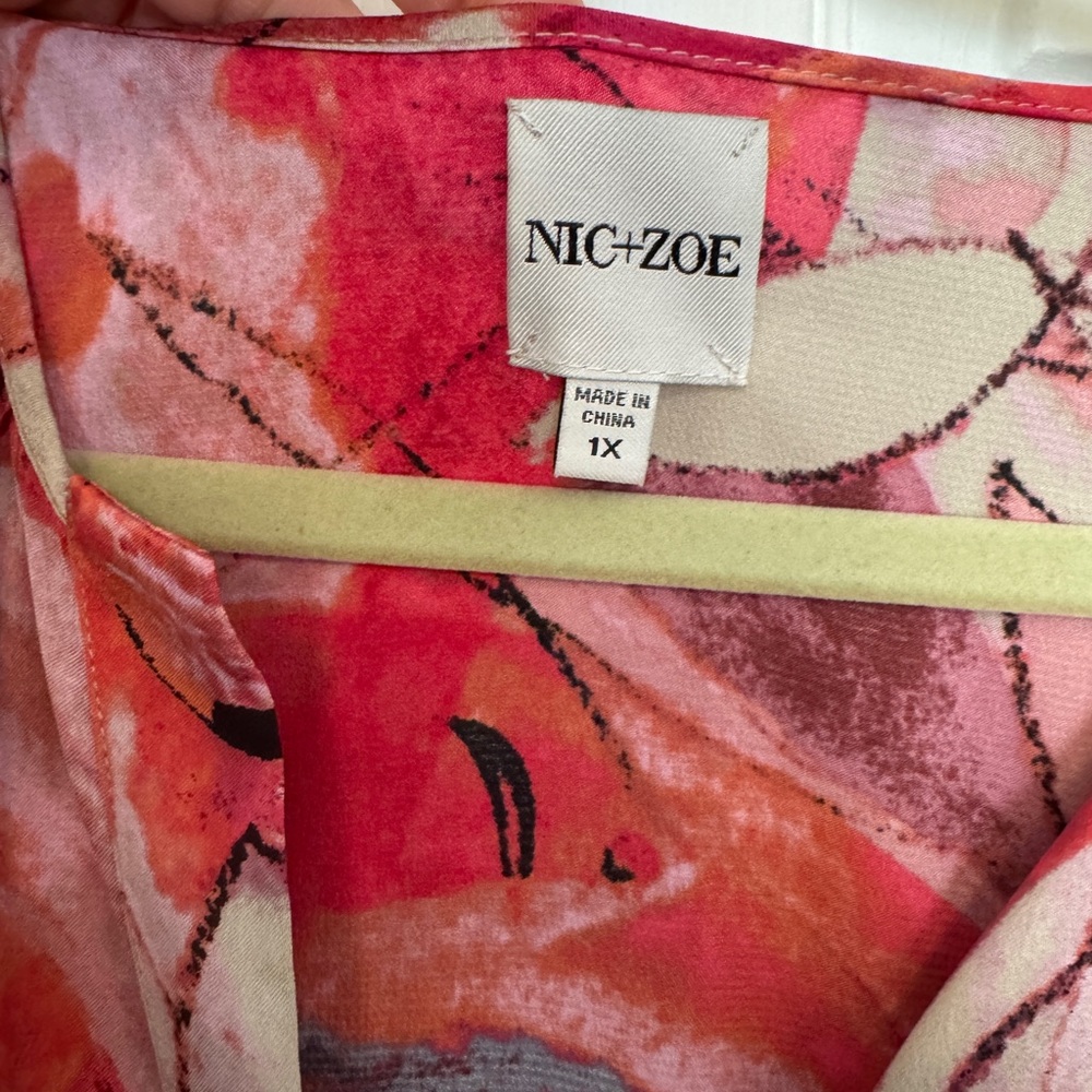 Floral Red and Pink Women's Dress - Picture 3 of 7